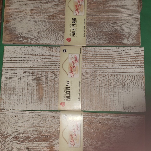 Lara's Crafts Pallet Plank with Rope 3 Barn Wood and 5 White Wash New - Picture 3 of 6